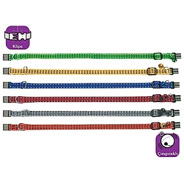 Karlıe Kedi Tasma Çıng. 25-35cm Karışık Renkli