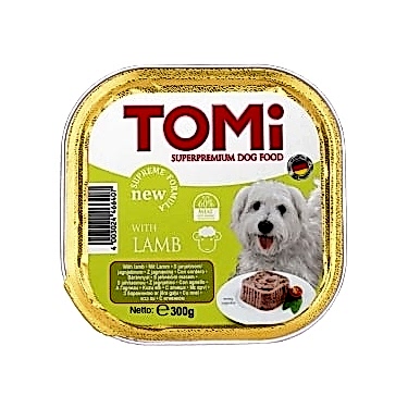 Tomi Köpek Kuzu Etli Pate Alüminyum Yaş Mama 300gr (pate)