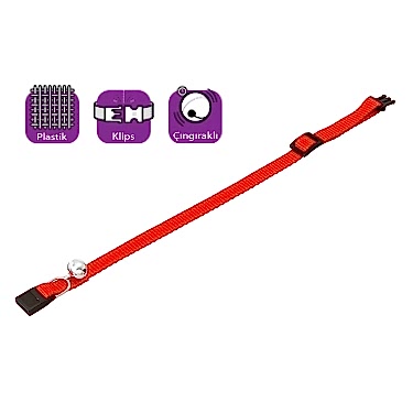 Karlıe Boyun Tasma Çıng. 30 Cm Kırmızı