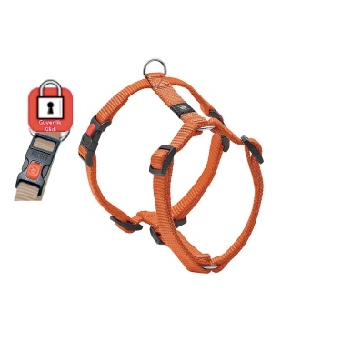 Karlıe Kilitli Göğüs Tasma L 65-100cm Turuncu