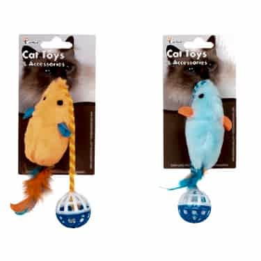 Eastland Tüylü Zilli Peluş Fare 28cm