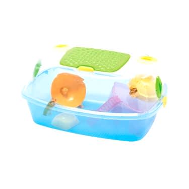 Imac Yo-yo Plus Plastik Hamster Kafesi Mavi 54x39x27cm