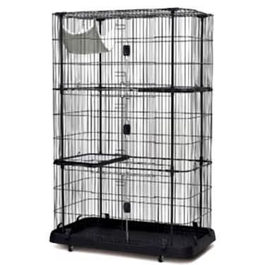 Dayang Kedi Kafesi Siyah 109,3x63,8x161,6cm