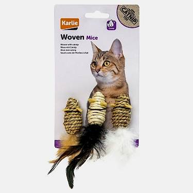 Karlıe Doğal Kedi Oyuncağı 3lü Fare Seti 5cm