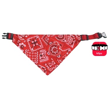 Karlıe Bandanalı Tasma 40-65cm Kırmızı