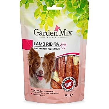 Garden Mix Kuzu Kaburgalı Köpek Ödülü 75 Gr