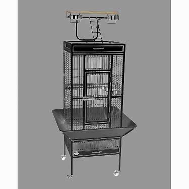 Dayang Papağan Kafes Ayaklı 45.7x45.7x156cm Sıyah