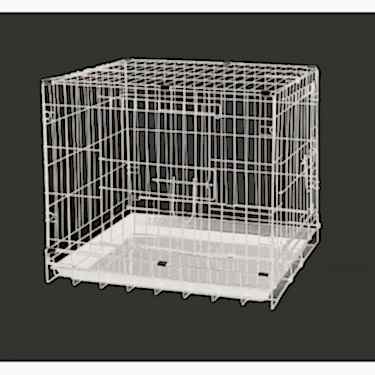 Dayang Köpek Kafesi Beyaz 61x44x50