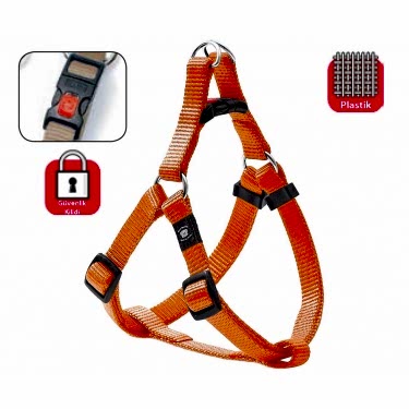 Karlıe Kilitli Göğüs Tasma S/m 35-60cm Turuncu