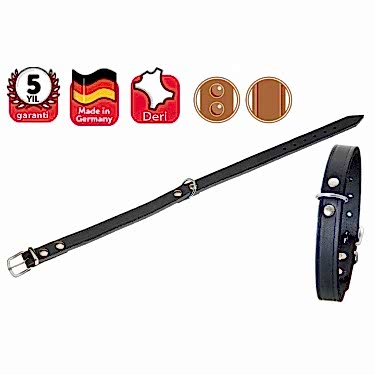 Karlıe Deri Boyun Tasma 27cm-10mm Siyah