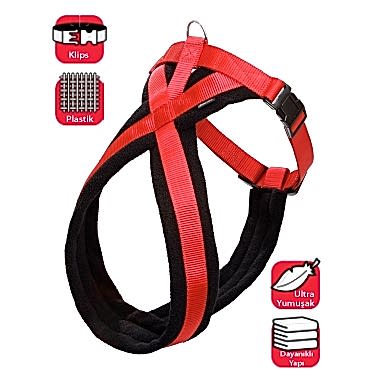 Karlıe Göğüs Tasma Ymş. Gçl. 74-100cm Siyah-kırm.