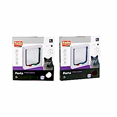 Karlıe 4yön Kilitli Kedi Kapısı 19,2x20cm K.rengi
