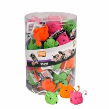 Karlıe Yün Fare Oyuncak 6cm Karışık Renkli 60lı
