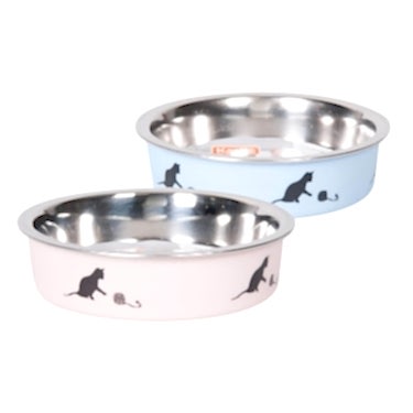 Karlıe Çelik Kedi Mama Kabı Mavi 160ml