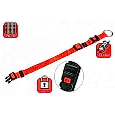 Karlıe Kilitli Boyun Tasma L 45-65 Cm Turuncu