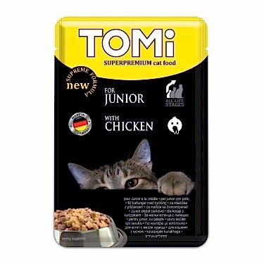 Tomi Yavru Kedi Kümes Hayvanlı Pouch Mama 100gr
