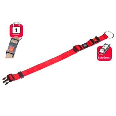 Karlıe Kilitli Boyun Tasma S 30-45cm Kırmızı