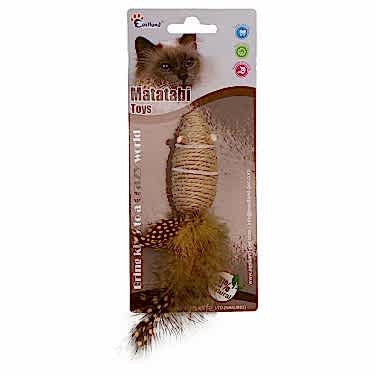 Eastland İpli Tüylü Çıngıraklı Fare Kedi Oyuncağı