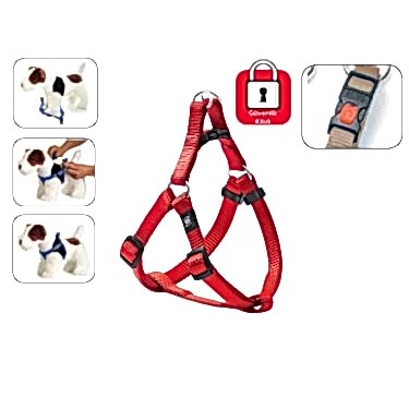 Karlıe Kilitli Göğüs Tasma S/m 35-60cm Kırmızı