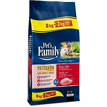 Pets Family Kuzuetli Yetişkin Köpek Maması 8+2 Kg