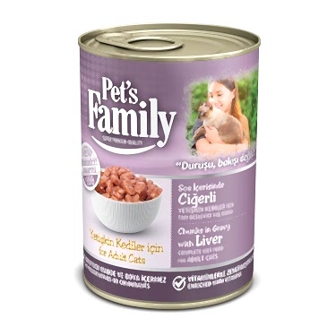Pets Famıly Ciğerli Kedi Konservesi 400g