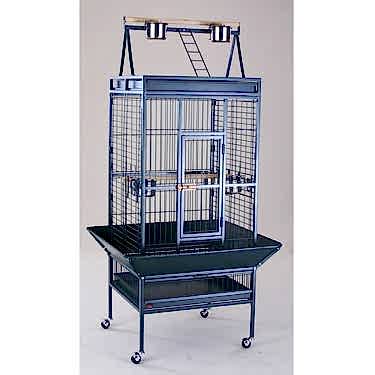 Dayang Papağan Kafesi Ayaklı Siyah 61x56x168