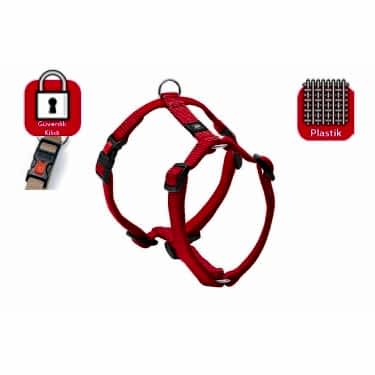 Karlıe Kilitli Göğüs Tasması L 65-100cm Kırmızı