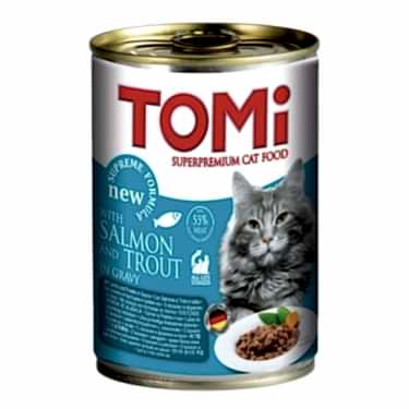 Tomi Kedi Somonlu Alabalıklı Yaş Mama 400g