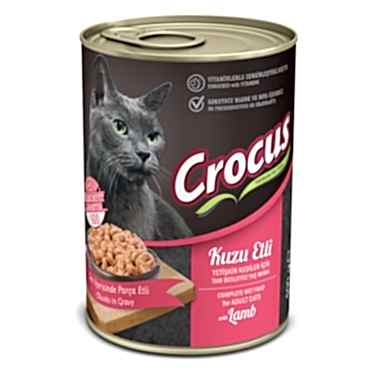 Crocus Yetişkin Kedi Kuzu Etli Yaş Mama 400g