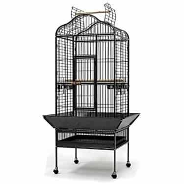 Dayang Papağan Eğitim Kafesi Ayaklı Siyah61x56x156