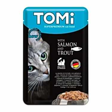 Tomi Kedi Somon & Alabalık Pouch Mama 100gr