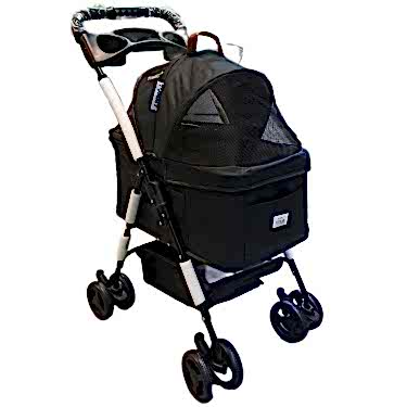 Tommy Evcil Hayvan Arabası 65x45x95cm Siyah Max 15 Kg