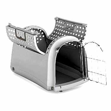 Imac Lınus Cabrıo Üstü Açılır Evcil Hayvan Taşıma Çantası Gri 52,5x32x34,5cm