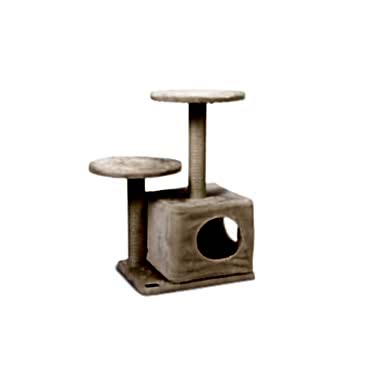 Karlıe Bej İkili Tırmala Tahtası Ve Kedi Evi (45x35x70)