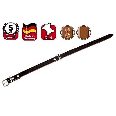 Karlıe Deri Boyun Tasma 47cm-18mm K.rengi