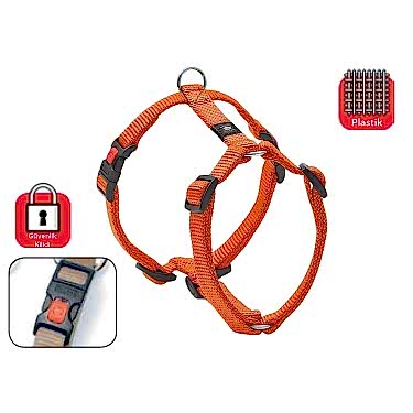 Karlıe Kilitli Göğüs Tasma M 45-70 Cm Turuncu
