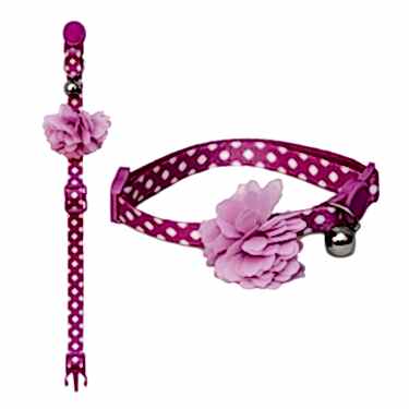 Eastland Pembe Çiçekli Kedi Boyun Tasması