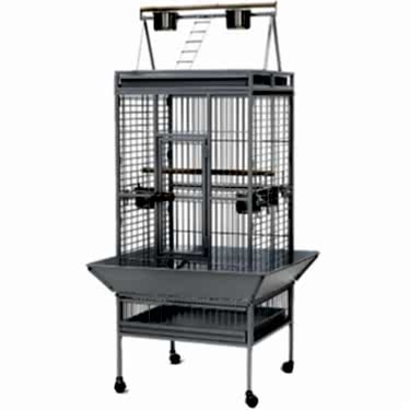 Dayang Papağan Kafesi Ayaklı Beyaz 61x56x168