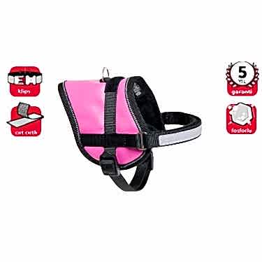 Karlıe Reflektörlü Göğüs Tasma Xs 31-40cm Pembe