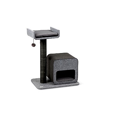 Karlıe Kedi Tırmalama+ev Flavıe Gri 60x40x77cm