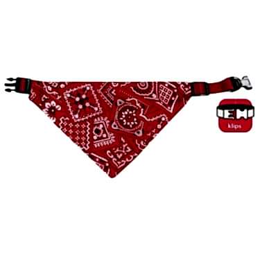 Karlıe Bandanalı Tasma 25-40cm Kırmızı