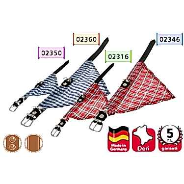 Karlıe Deri Bandanalı Boyun Tasma 57cm Kırmızı