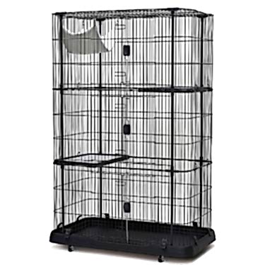 Dayang Kedi Kafesi Siyah109,3x63,8x115cm