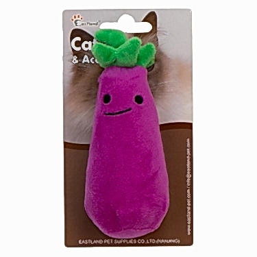 Eastland Catnipli Hışırtılı Peluş Patlıcan 13cm