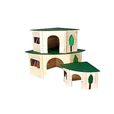 Karlıe Ahşap Kemirgen Evi 18x18x13cm