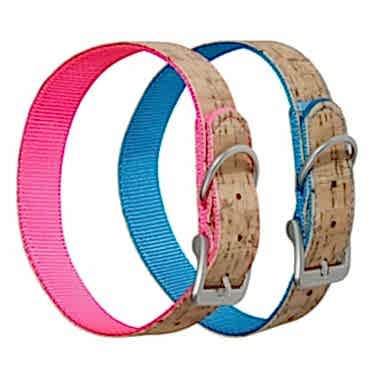 Karlıe Köpek Mantarlı Tasma 60cm 30mm Pembe