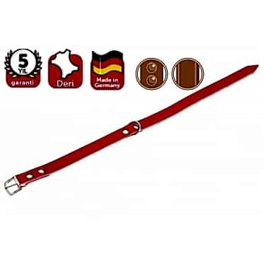 Karlıe Deri Boyun Tasma 57cm Kırmızı