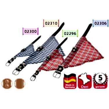 Karlıe Deri Bandanalı Boyun Tasma 52cm Mavi