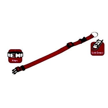 Karlıe Boyun Tasma 45-65cm Kırmızı