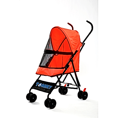 Tommy Evcil Hayvan Arabası Kırmızı 76.5*44*99cm Max 15kg